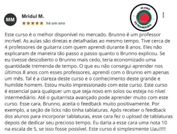 Print original de depoimento de aluno do Tapping Pro — 3