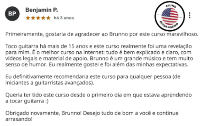 Print original de depoimento de aluno do Tapping Pro — 4